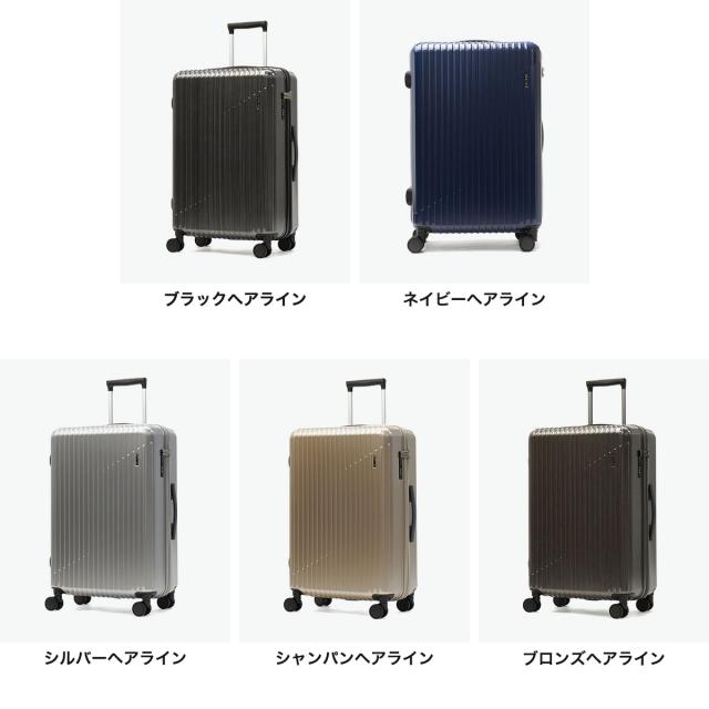【クーポン15%OFF】【商品レビューで＋5％】エース スーツケース キャリーケース ACE 軽量 ace ストッパー付き 5泊 6泊 7泊 旅行 出張 60L Mサイズ TS クレスタ2 06937_6