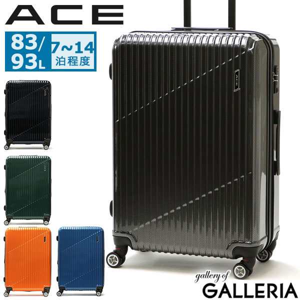 【セール10%OFF】【商品レビューで＋5％】エース スーツケース ACE クレスタ キャリーケース 軽量 ace 83L 93L 拡張 大型 大容量 双輪 4