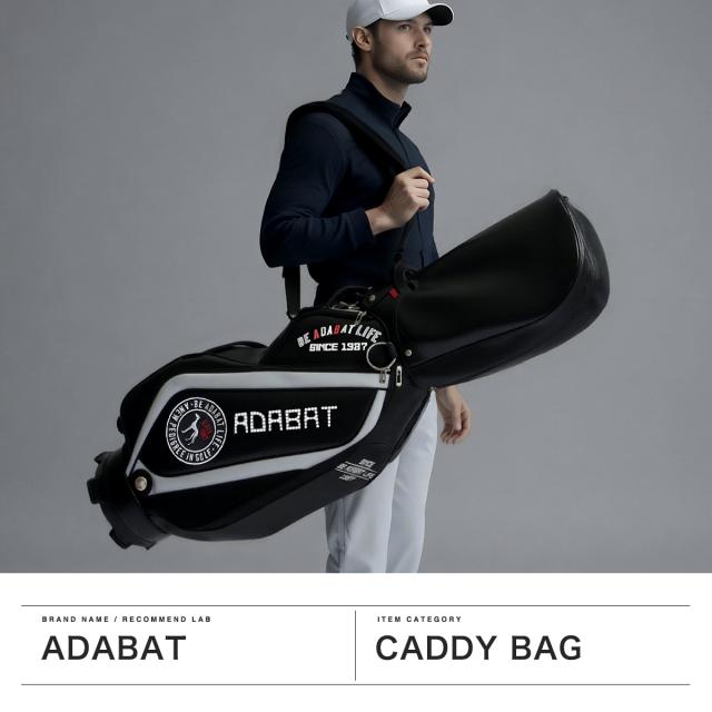 【商品レビューで＋5％】アダバット キャディバッグ メンズ レディース 軽量 軽い かっこいい adabat ゴルフ バッグ おしゃれ 9型 9.0型 カート 47インチ 5分割 肩掛け ゴルフ用品 ABC437 商品レビューで＋5％】【5％OFFクーポン】アダバット キャディバッグ