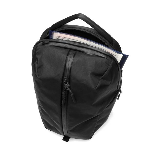 【商品レビューで＋5％】エアー リュック 大容量 シンプル 黒 Aer ビジネス 撥水 B4 A4 18.7L シューズ収納 PC 16inch Fit Pack 3 X-PAC