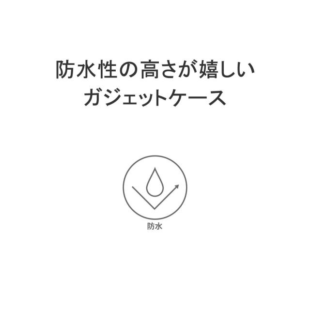 最大30%還元★5/3限定｜【5％OFFクーポン】【商品レビューで＋5％】エアー ポーチ 小物入れ Aer スマホ ガジェットケース 黒 防水 仕切り 大きめ 2.6L Cable Kit 3 X-PAC_4
