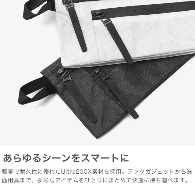 【商品レビューで＋5％】エアー ポーチ メンズ レディース 小物入れ 小さめ Aer ブランド おしゃれ 小物 整理 マルチポーチ トラベル 1.2L 黒 白 無地 耐久性 Simple Kit