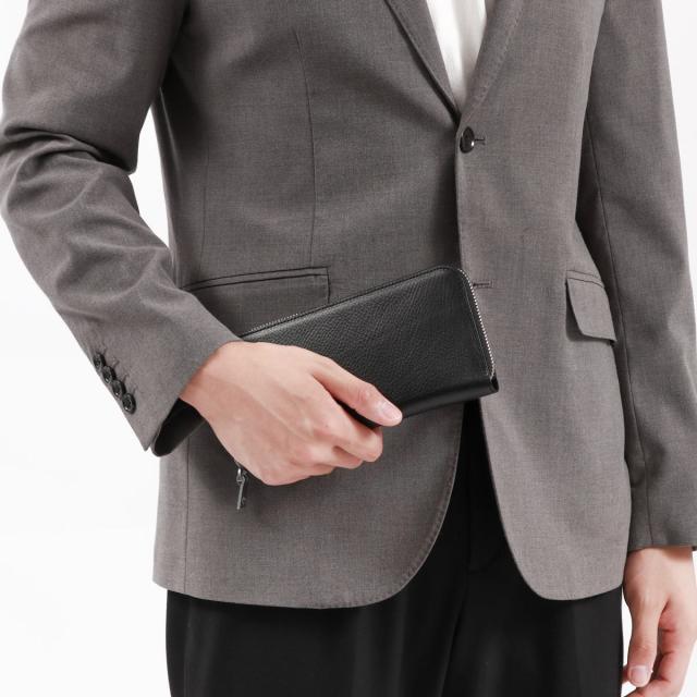 最大30%還元★5/3限定｜【商品レビューで＋5％】アニアリ 長財布 aniary Shrink Leather シュリンクレザー ラウンドL 財布 大容量 本革 日本製 07-20019_1