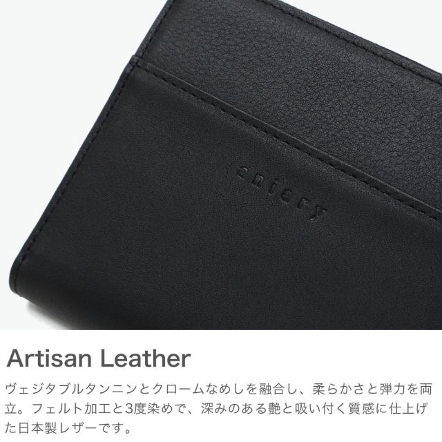 【商品レビューで＋5％】【正規取扱店】アニアリ 二つ折り財布 メンズ レディース 本革 ブランド aniary 財布 ファスナー 革 ラウンド Artisan Leather 36-20021_2