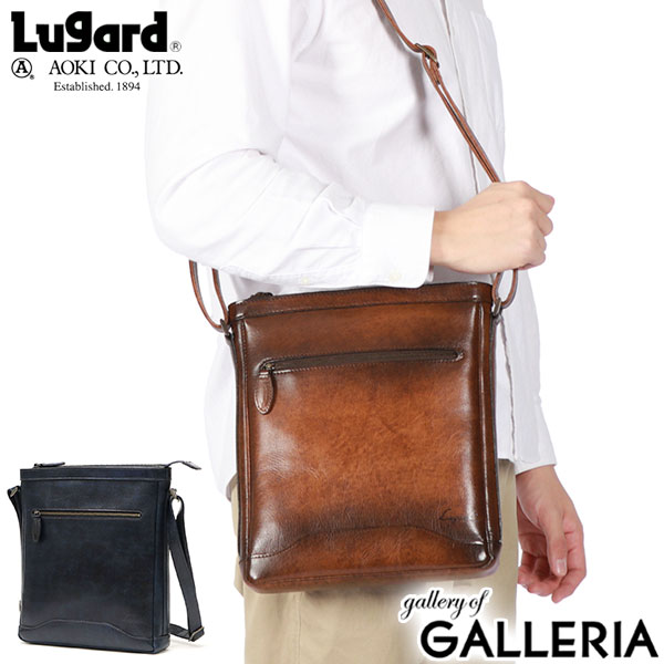 【商品レビューで＋5％】青木鞄 ショルダーバッグ メンズ 斜めがけバッグ ブランド AOKI ラガード 小さめ 本革 革 レザー 軽量 軽い 斜めがけ 斜め掛け 大人 B5 日本製 Lugard G-3 5227