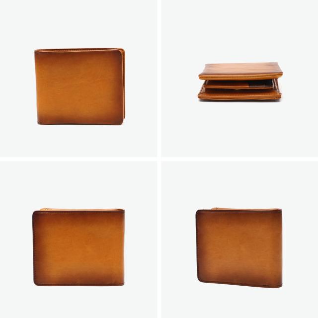 【商品レビューで＋5％】青木鞄 財布 二つ折り財布 メンズ 二つ折り さいふ サイフ ブランド BOX型小銭入れ AOKI 本革 革 レザー 牛革 二つ折 コンパクト 小銭入れ 男性 折財布 ラ ガレリア la GALLERIA Arrosto アーロスト 2971の通販は