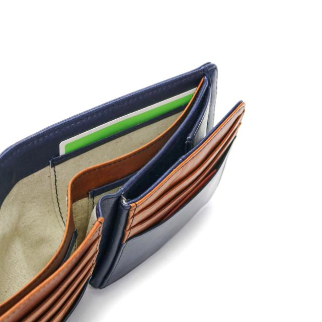 【商品レビューで＋5％】青木鞄 財布 二つ折り財布 メンズ 二つ折り さいふ サイフ ブランド BOX型小銭入れ AOKI 本革 革 レザー 牛革 二つ折 コンパクト 小銭入れ 男性 折財布 ラ ガレリア la GALLERIA Arrosto アーロスト 2971の通販は