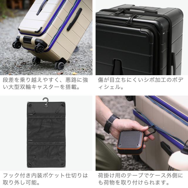 最大30%還元★5/3限定｜【5％OFFクーポン】【商品レビューで＋5％】【正規品10年保証】エーストーキョー スーツケース Mサイズ M ace.TOKYO フロントオープン 前開き 軽量 メンズ 6泊 7泊 TSロック 64L テオフィールド 05162_4