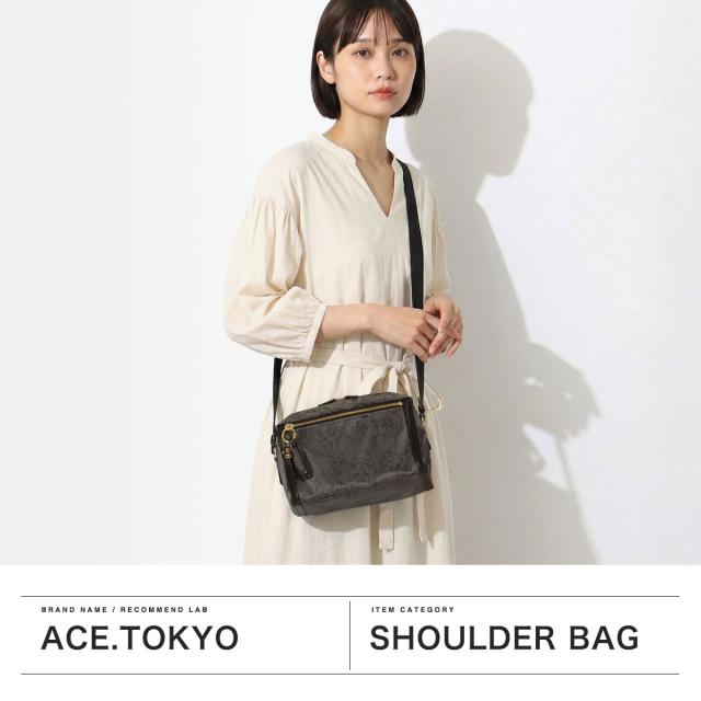 最大30%還元★6/3限定｜【5％OFFクーポン】【商品レビューで＋5％】【正規品5年保証】ショルダーバッグ ブランド ace.TOKYO 5L 猫 ミニショルダー HAyU×ace. HAyU ユッカ 17832_1