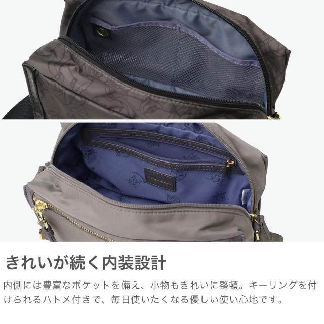 最大30%還元★6/3限定｜【5％OFFクーポン】【商品レビューで＋5％】【正規品5年保証】ショルダーバッグ ブランド ace.TOKYO 5L 猫 ミニショルダー HAyU×ace. HAyU ユッカ 17832_3