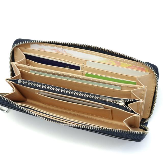 最大30%還元★5/3限定｜【5％OFFクーポン】【商品レビューで＋5％】バギーポート 財布 BAGGY PORT KOI コーアイ 藍染レザー ラウンドファスナー長財布 ペイズリー柄 本革 ZYS-197_12