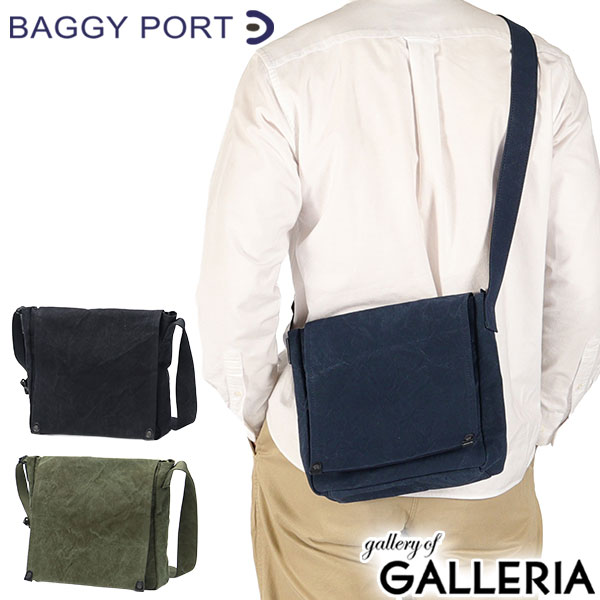 【5％OFFクーポン】【商品レビューで＋5％】バギーポート ショルダーバッグ メンズ レディース BAGGY PORT 日本製 A5 TIGER CANVAS フラップ付きショルダーバッグ(Sサイズ) GRN-881