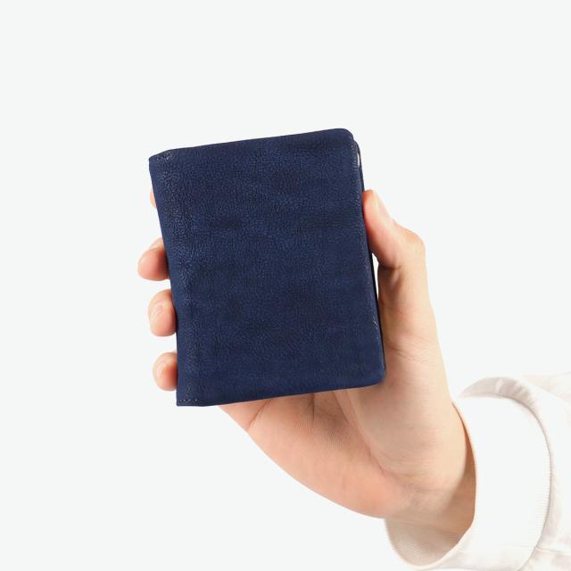 【商品レビューで＋5％】バギーポート 二つ折り財布 メンズ レディース BAGGY PORT 財布 大人 本革 ブランド 小銭入れあり コンパクト 二つ折り おしゃれ 藍染 カジュアル ZYS-492_7
