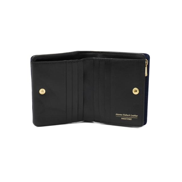 【商品レビューで＋5％】バギーポート 二つ折り財布 メンズ レディース BAGGY PORT 財布 大人 本革 ブランド 小銭入れあり コンパクト 二つ折り おしゃれ 藍染 カジュアル ZYS-492_11