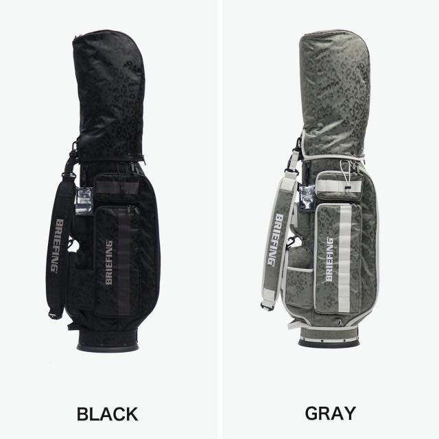 【商品レビューで＋5％】【日本正規品】 ブリーフィング ゴルフ キャディバッグ フード BRIEFING GOLF 8.5型 限定 CR-6 #03 LEOPARD JQ BRG251D21 最大30%還元☆1/13限定｜【商品レビューで＋5％】【日本正規品