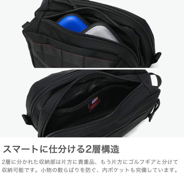 【商品レビューで＋5％】【日本正規品】 ブリーフィング ゴルフ ゴルフポーチ ポーチ BRIEFING GOLF MADE IN USA US DOUBLE LAYER POUCH BRG253G64_3