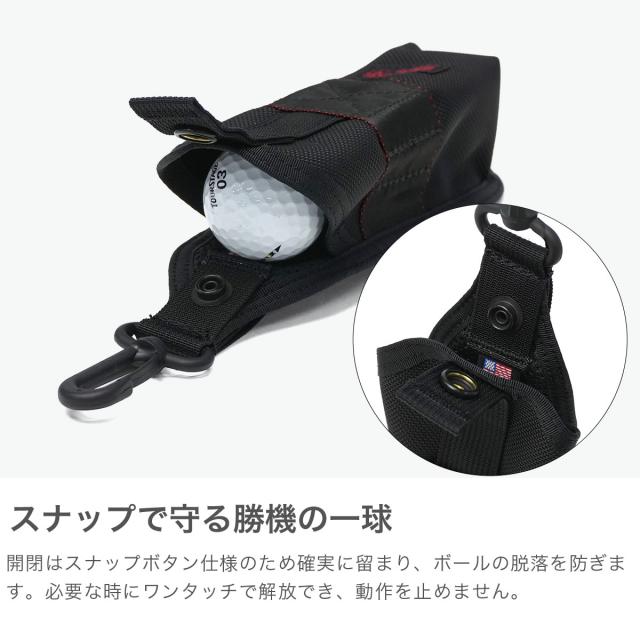 【商品レビューで＋5％】【日本正規品】ブリーフィング ゴルフ ボールポーチ ポーチ ボールケース BRIEFING GOLF MADE IN USA US BALL HOLSTER BRG253G65_3