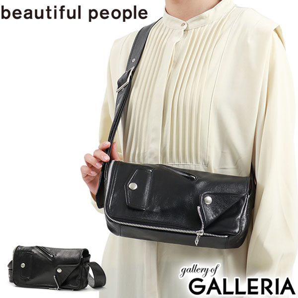 【商品レビューで＋5％】ビューティフルピープル beautiful people ライダース フラップ ショルダーバッグ 611974