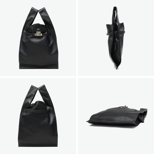 最大30%還元★6/13限定｜【5％OFFクーポン】【商品レビューで＋5％】ビューティフルピープル トートバッグ レディース 小さめ beautiful people バッグ 軽量 ブランド 革 本革 牛革 B5 大人 おしゃれ 日本製 large market bag in shrink leather 611952_5