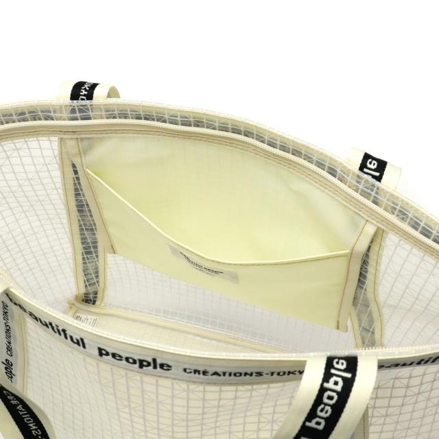 【商品レビューで＋5％】ビューティフルピープル トートバッグ レディース 大きめ A4 beautiful people 2WAY 日本製 plaid vinyl logo tape bag L 1515611969_14