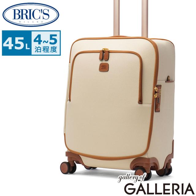 最大30%還元★5/3限定｜【5％OFFクーポン】【商品レビューで＋5％】【正規品生涯保証】 ブリックス キャリーケース Sサイズ フロントオープン BRICS スーツ ケース ソフト PVC 45L 旅行 4泊 5泊 FIRENZE 89076