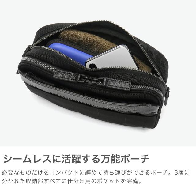 最大30%還元★5/3限定｜【商品レビューで＋5％】【日本正規品】ブリーフィング ポーチ 小物入れ メンズ おしゃれ ブランド BRIEFING トラベルポーチ ガジェットケース ビジネス 大人 ハンドル付き 黒 日本製 FUSION COLLECITON FUSION MOBILE POUCH BRA221A30_3