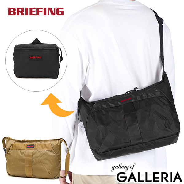 【商品レビューで＋5％】【日本正規品】 ブリーフィング ショルダーバッグ メンズ レディース ブランド BRIEFING バッグ 斜めがけ 大人 軽量 A4 かっこいい パッカブル 折りたたみ 撥水 6.6L SOLID LIGHT PACKABLE SHOULDER RC BRA253L31