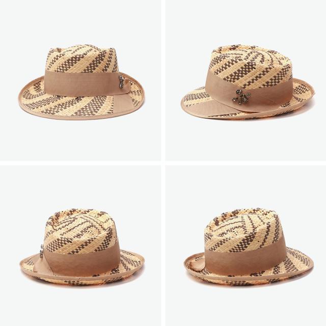 【5％OFFクーポン】【商品レビューで＋5％】CA4LA ハット 帽子 レディース 春夏 春 夏 カシラ ポークパイハット 日除け帽子 高級感 日本製 ラフィア ROTATE KTZ-02587_2