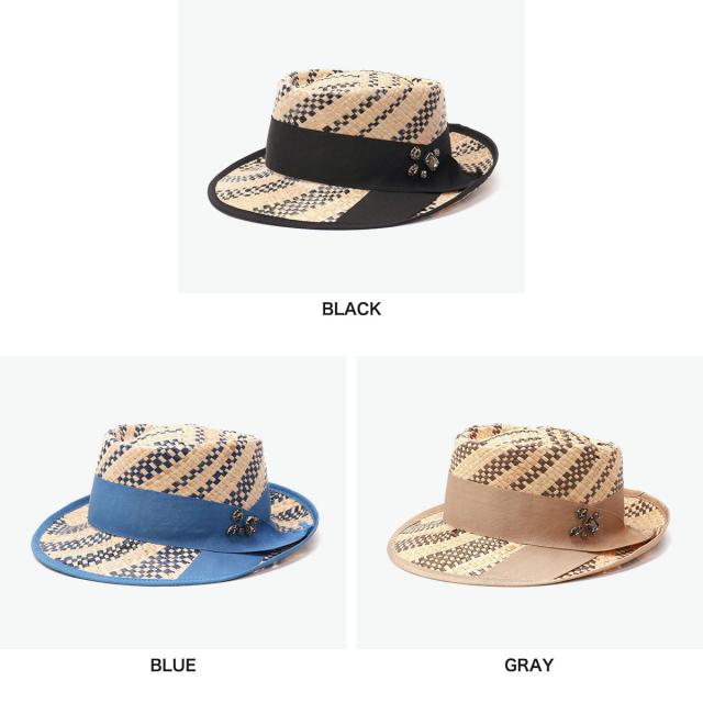 【5％OFFクーポン】【商品レビューで＋5％】CA4LA ハット 帽子 レディース 春夏 春 夏 カシラ ポークパイハット 日除け帽子 高級感 日本製 ラフィア ROTATE KTZ-02587_4