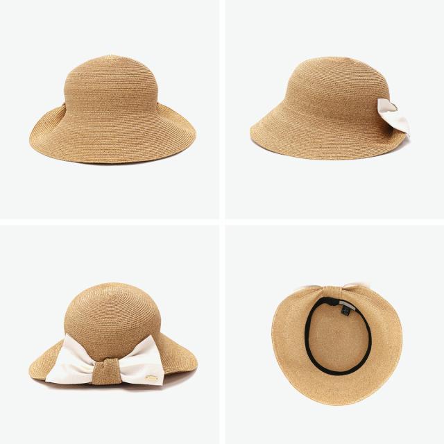 最大30%還元★6/13限定｜【5％OFFクーポン】【商品レビューで＋5％】CA4LA ハット レディース カシラ 帽子 カジュアル 洗える おしゃれ かわいい 大人 ブランド リボン 大人可愛い 日本製 ULLICA TOZ-00080_3