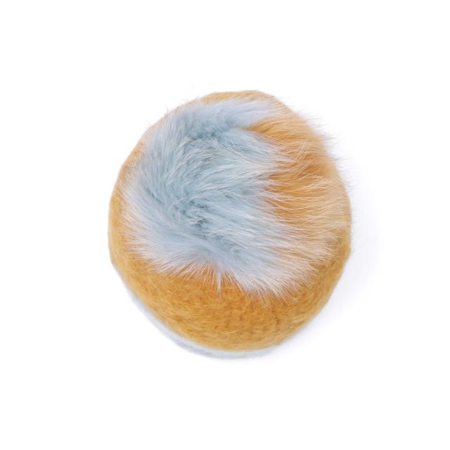 【商品レビューで＋5％】CA4LA 帽子 ニット帽 レディース 秋冬 冬 カシラ ブランド おしゃれ ニットキャップ 防寒 暖かい ツートン バイカラー ポンポン BAA ONM01901_7