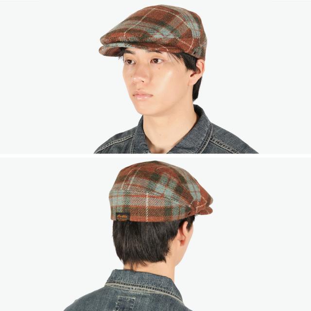 最大30%還元★5/3限定｜【5％OFFクーポン】【商品レビューで＋5％】CA4LA ハンチング メンズ レディース カシラ 帽子 ハンチング帽 チェック 柄 総柄 秋冬 ウール マラリウス社 英国 保温 通気性 カジュアル ZKN02595_4
