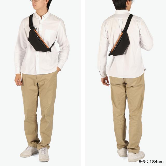 【5％OFFクーポン】【商品レビューで＋5％】【正規品1年保証】コートエシエル ボディバッグ メンズ レディース Cote&Ciel ウエストバッグ カジュアル おしゃれ 撥水 1.2L Isarau XS Sleek Black Color accent 29172