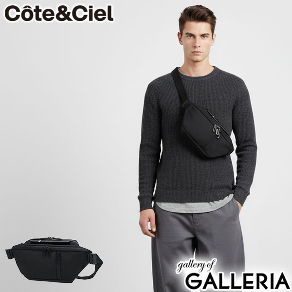 【5％OFFクーポン】【商品レビューで＋5％】【正規品1年保証】 コートエシエル ボディバッグ メンズ レディース ワンショルダー Cote&Ciel 小さめ 軽量 Isarau S Round Carbon 29200