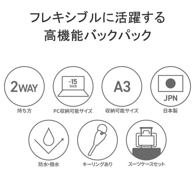 【商品レビューで＋5％】シー リュック CIE GRID3 2WAY BACKPACK LARGE リュックサック バックパック A3 B4 A4 31L 大容量 032059_5
