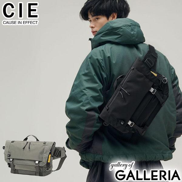 【商品レビューで＋5％】CIE ショルダーバッグ メンズ レディース ブランド 斜めがけバッグ シー かっこいい 軽量 軽い 大人 メッセンジャーバッグ 斜め掛け 高級感 撥水ファスナー カジュアル A4 13L ABLE SHOULDER -01 202401
