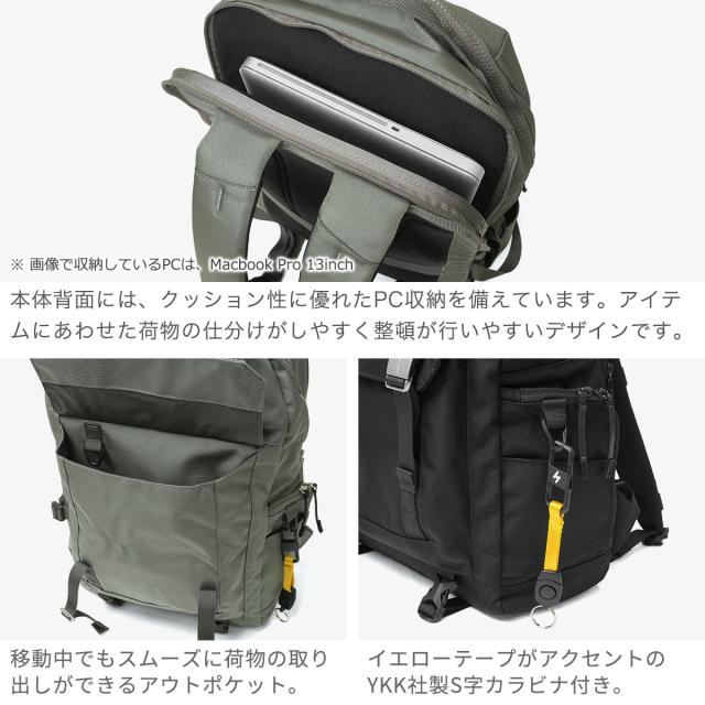 最大30%還元★5/3限定｜【商品レビューで＋5％】CIE リュック シー バッグ おしゃれ 防水 バック 通勤 通学 バックパック PC収納 15inch 18L A4 B4 ARISE BACKPACK -01 202500_4