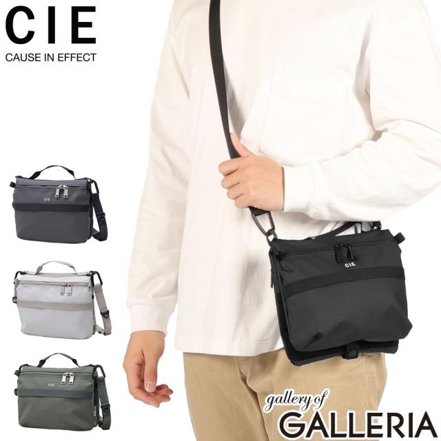【商いもの文芸評論で＋5％】CIE サコッシュ ショルダーバッグ 2層 シー ブランド名 小さめ 軽さ 雨合羽 撥水 A5 2.8L 日本製 GRID3 BUTTERFLY SACOCHE-M 032077