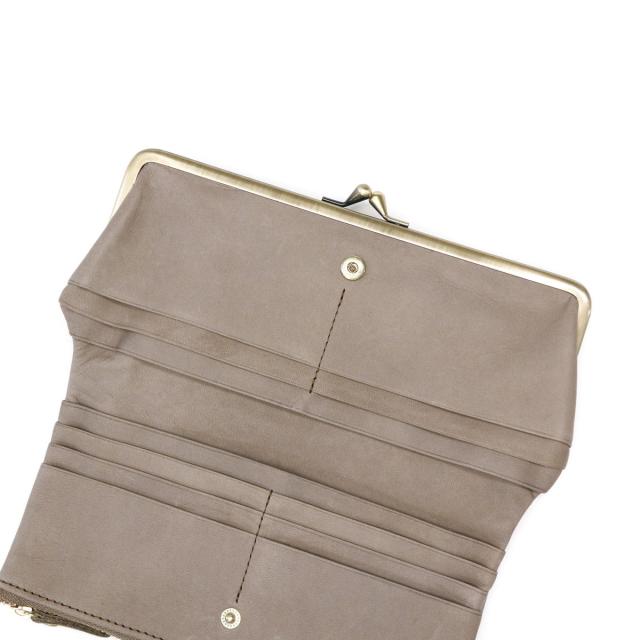 商品レビューで＋5％】クレドラン 長財布 本革 革 がま口 CLEDRAN 財布