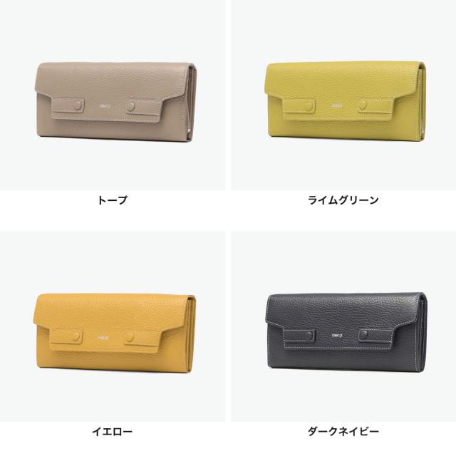 【5％OFFクーポン】【商品レビューで＋5％】COMME CA 長財布 レディース コムサ ブランド 本革 レザー 革 大容量 かぶせ 小銭入れ スナップボタン おしゃれ Bon chic CCM74685_1