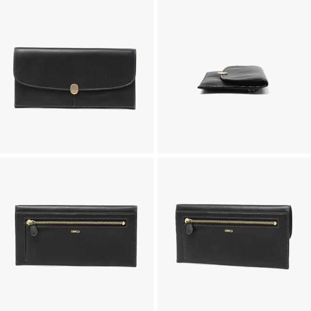 最大30%還元★6/3限定｜【5％OFFクーポン】【商品レビューで＋5％】COMME CA 長財布 レディース 薄い コムサ 財布 長財布レディース ブランド 本革 かぶせ 軽量 薄型 薄マチ スリム Leger 薄型束入 CCM74811_5