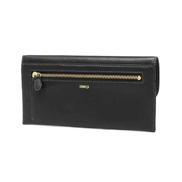 最大30%還元★6/3限定｜【5％OFFクーポン】【商品レビューで＋5％】COMME CA 長財布 レディース 薄い コムサ 財布 長財布レディース ブランド 本革 かぶせ 軽量 薄型 薄マチ スリム Leger 薄型束入 CCM74811_12