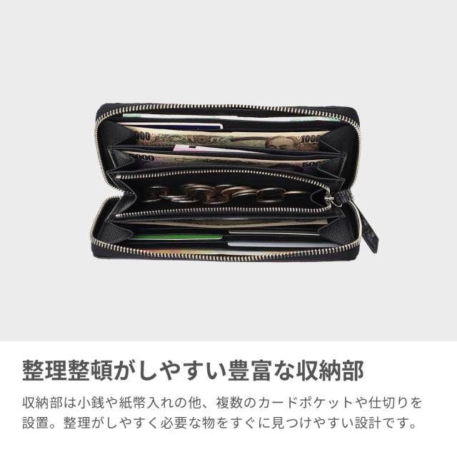 【商品レビューで＋5％】クリード 長財布 メンズ レディース ブランド 本革 Creed ギフト 革 ラウンドファスナー 大容量 30代 40代 50代 crocodile ロングウォレット 456C113_3