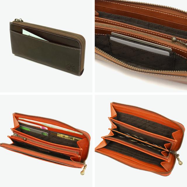 【商品レビューで＋5％】【ダコタ限定小物プレゼント】ダコタ 長財布 レディース Dakota 財布 ブランド 本革 革 レザー L字ファスナー カード収納 小銭入れ フォンス2 0031804_3