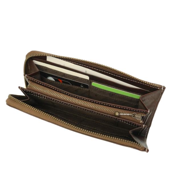 【商品レビューで＋5％】【ダコタ限定小物プレゼント】ダコタ 長財布 レディース Dakota 財布 ブランド 本革 革 レザー L字ファスナー カード収納 小銭入れ フォンス2 0031804_12