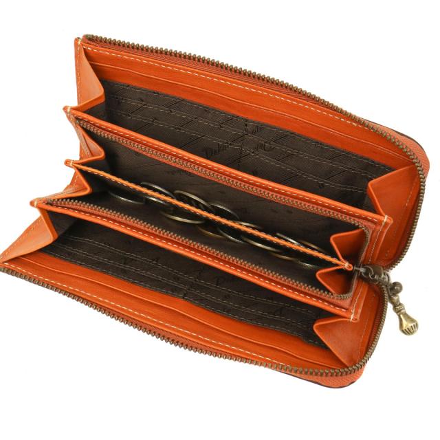 【商品レビューで＋5％】【ダコタ限定小物プレゼント】ダコタ 長財布 レディース Dakota 財布 ブランド 本革 革 レザー L字ファスナー カード収納 小銭入れ フォンス2 0031804_15