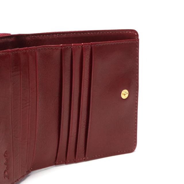 【商品レビューで＋5％】【ダコタ限定小物プレゼント】ダコタ 二つ折り財布 レディース ブランド Dakota 財布 本革 革 レザー 牛革 二つ折り サイフ ミニ財布 コンパクト ウォレット 小銭入れ クーポラ 0031721 新作 2025_16