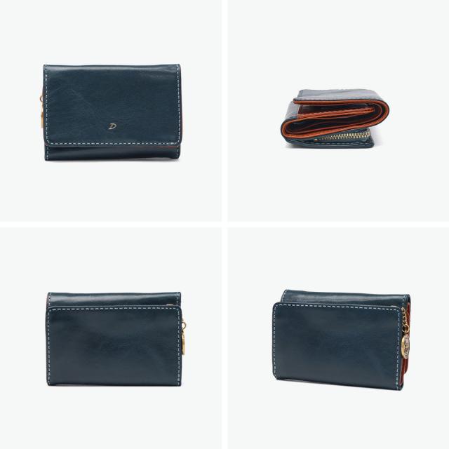 【商品レビューで＋5％】【ダコタ限定小物プレゼント】ダコタ 財布 レディース 三つ折り コンパクト Dakota ブランド 本革 牛革 レザー イタリアンレザー バケッタレザー 小銭入れ コインチャーム ラフィナート 0031740_5