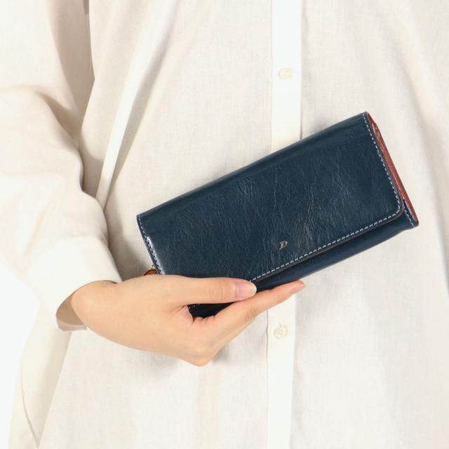 【商品レビューで＋5％】【ダコタ限定小物プレゼント】ダコタ 長財布 財布 レディース ブランド Dakota 本革 牛革 レザー 大容量 かぶせ フラップ 上品 おしゃれ 大人 贈り物 茶色 グリーン ネイビー かぶせ長財布 小銭入れ 女性 ラフィナート 0031743