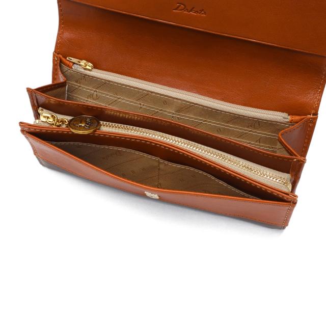 【商品レビューで＋5％】【ダコタ限定小物プレゼント】ダコタ 長財布 財布 レディース ブランド Dakota 本革 牛革 レザー 大容量 かぶせ フラップ 上品 おしゃれ 大人 贈り物 茶色 グリーン ネイビー かぶせ長財布 小銭入れ 女性 ラフィナート 0031743